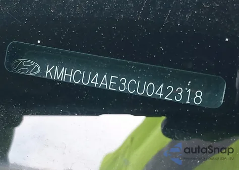 2012 Hyundai Accent Gls z USA, uszkodzony, nr VIN KMHCU4AE3CU042318